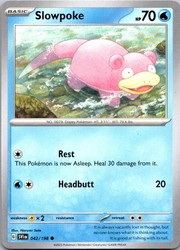 Slowpoke 042/198 Scarlet & Violet Base Set Common