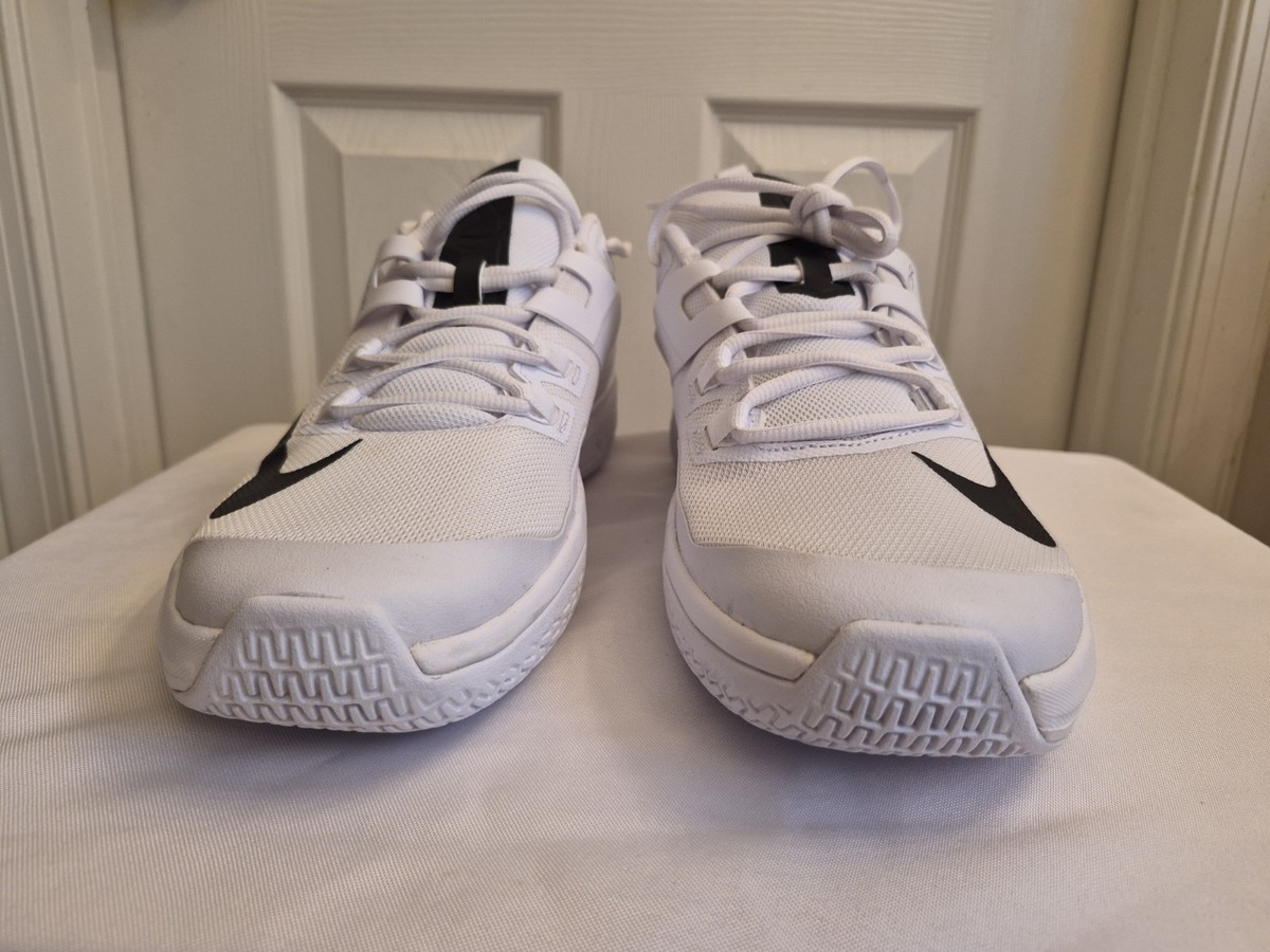 Nike Court Vapor Lite HC White Black Tennis Sneakers Shoes DC3432