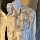Zeagoo 3pc XL Floral Tops Lot Button-Up & Cardigan Pink/White Multicolor NWT — photo 6