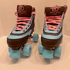 Roller Derby Womens Roller Star 750 Multicolor Bubble Gum Roller Skates Size 7