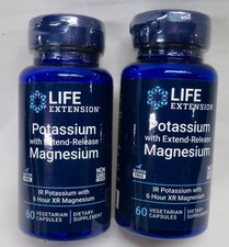 Lot of 2 - Potassium w/ Extend-Release Magnes...