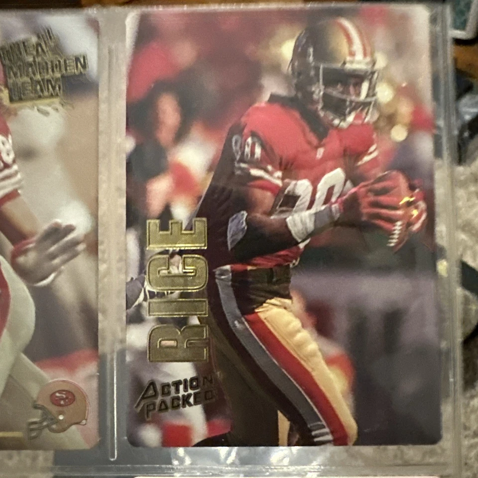 1992 Action Packed Rookie Update - Jerry Rice #59 plus 11 others package deal  - Image 3 of 4