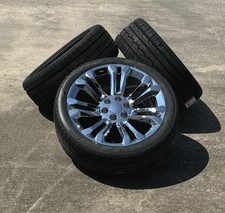 Chrome 7 Split Spoke 22 Wheels Ironman Ht Tires For 2019-2026 Dodge Ram 1500