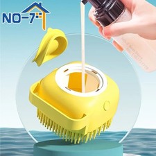 Silicone Dog Bath Brush Pet Shampoo Scrubber Cat Grooming Massage Brush