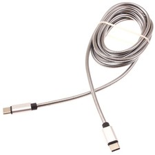 6ft Metal PD Cable Type-C to USB-C Charger Cord Power Wire Sync for SmartPhones