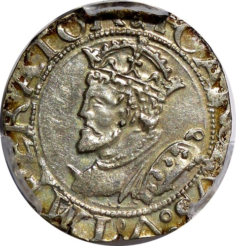 Deutsche Staaten BESANCON Karl V Silber 1546 Carolus PCGS AU58 MB# 6 TOP GRADED - Bild 5 von 8
