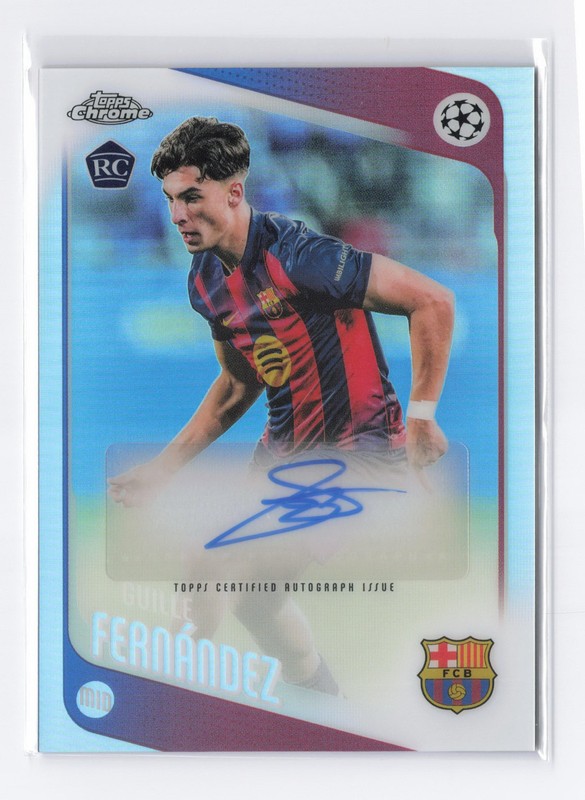 GUILLE FERNANDEZ 2025-26 Topps Chrome UEFA Club Competitions Auto #CA-GF RC