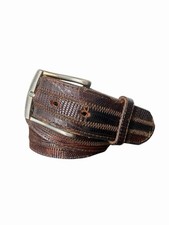 Vintage Tony Lama Men's Genuine Lizard Leather Belt 38"