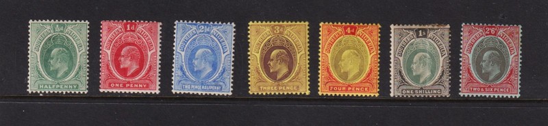 Southern Nigeria - Edw. VII stamps, mint, cat. $ 38.75
