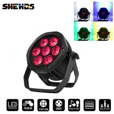 SHEHDS IP65 7x18W LED RGBWA UV Par Light DMX512 Waterproof Outdoor Party Bar DJ