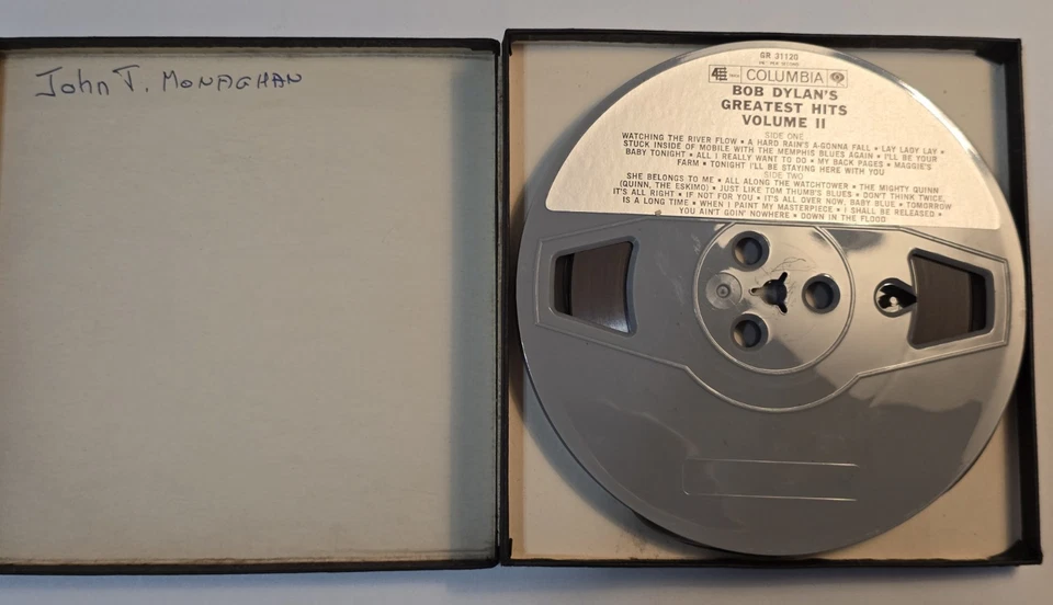 BOB DYLAN Greatest Hits Vol II 7" Reel to Reel Tape 3-3/4 IPS Foto 4 de 4