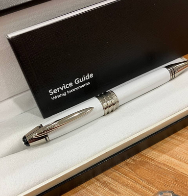 NEW 2026 Montblanc JFK Special Edition Ballpoint Pen White Silver