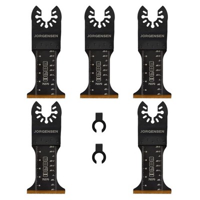 Multitool Sägeblätter Set, Titanbeschichtet, Holz Metall Kunststoff, 5 Stück