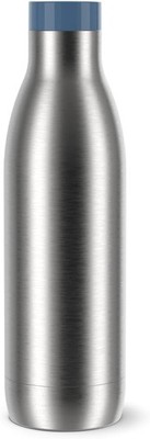 Emsa Bludrop Eco Isolier-Trinkflasche Edelstahl 0,7L Blau 12h heiß 24h kalt