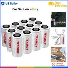 Battery Non-Rechargeable Lithium 12 Pack 1600mAh for Security Cameras, Sensors