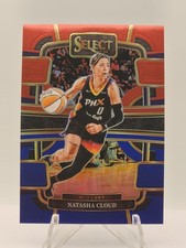 2024 Panini Select WNBA - Premier Level Natasha Cloud #115 Red & Blue Prizm /399