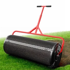Compost Peat Moss Spreader for Lawn, 36 Inch Compost Roller Spreader with Adj...