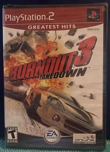 Burnout 3 Takedown PLAYSTATION 2 PS2 driving racing crash cars game! NEW SEALED