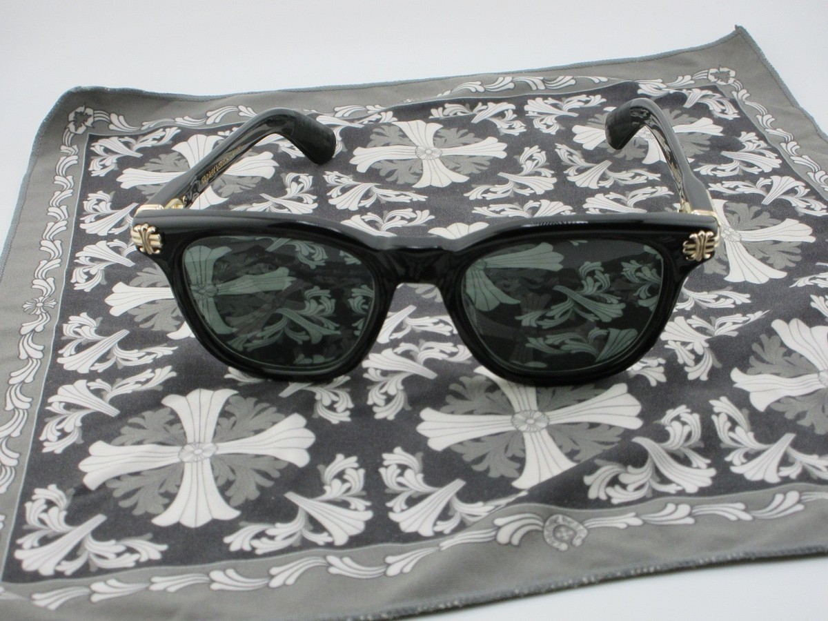 Chrome Hearts Smoke Show Sunglasses in Black/Gold