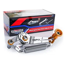  Motorcycle Chain Slack Adjuster Tool - Innovative Chain Tensioning Tool Orange