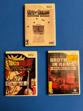 Nintendo WII Games cases w / original manuals lot of 3