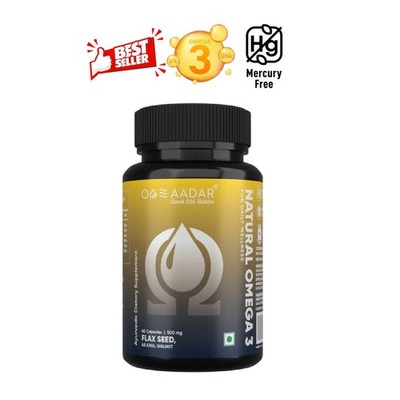 Aad.ar Vegan Omega 3 6 9 Herbal 60 Capsules