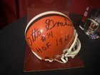 Cleveland Browns Riddell Mini Football Helmet Signed By #14 Otto Graham HOF 1965
