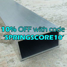 50mm x 25mm Aluminium Rectangular tube Box Section 50x25mm 2x1 inch rectangle...