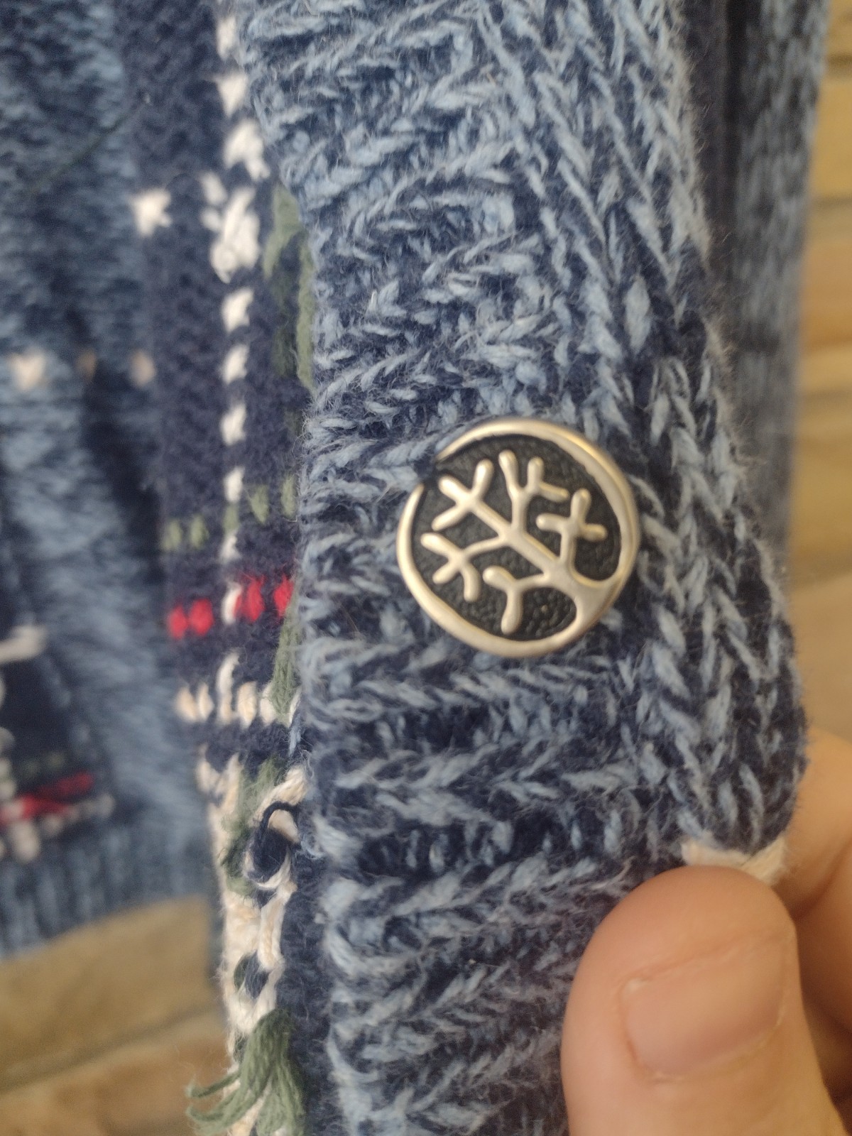 Nutcracker Ramie Cotton Blue Patchwork Cardinal H… - image 9