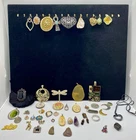 Lot of Vintage to Modern Pendants Costume Jewelry Mixed Lot No Reserve 35+ Piece