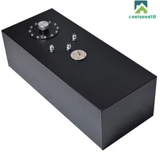 15 Gallon 60L Top-feed Race Drift Aluminum Fuel Cell Tank W/ Cap & Level Sender