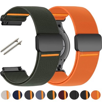 Magnet Nylon Armband Für Samsung Galaxy Watch 4 5 6 7 FE 40/42/44mm 4 6 Classic