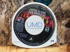 JUSTICE LEAGUE HEROES SONY PSP UMD GAME DISC ONLY RATED T TESTED
