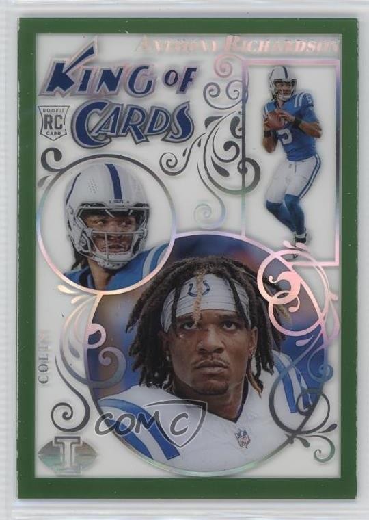 2023 Panini Illusions King of Cards Emerald Anthony Richardson #14 11gl