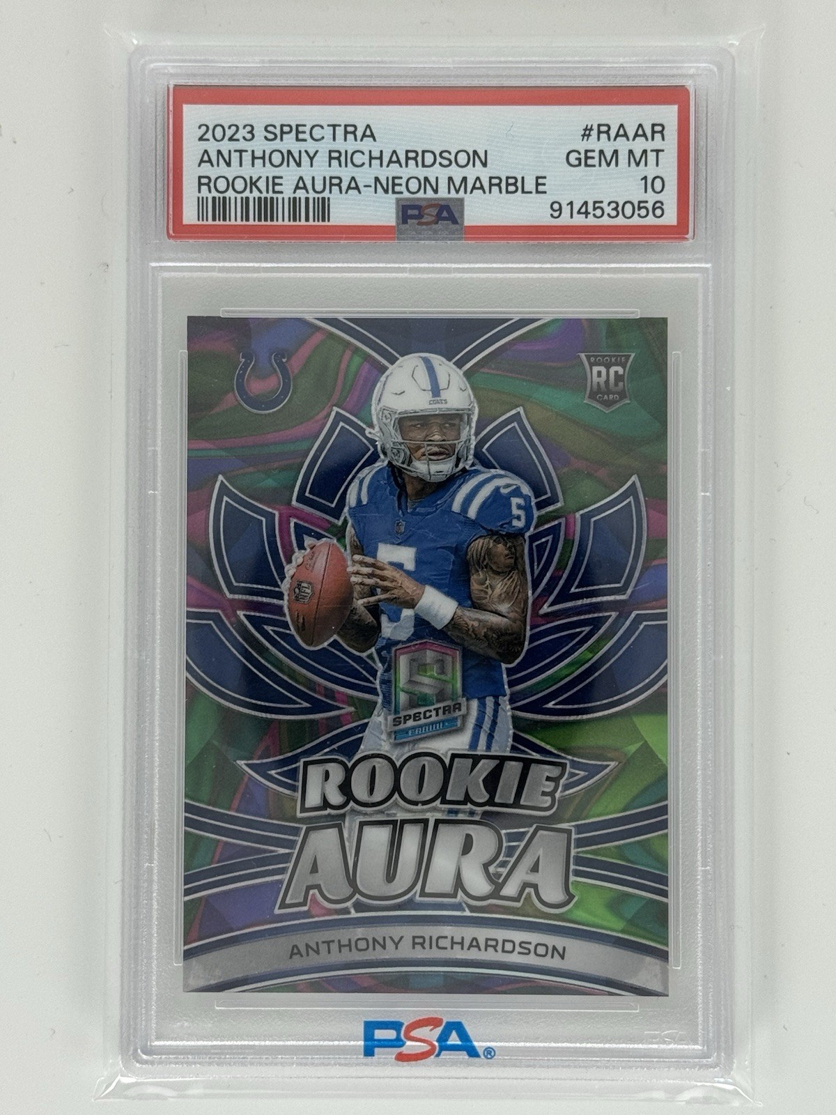 Anthony Richardson Panini Spectra #114 Neon Marble