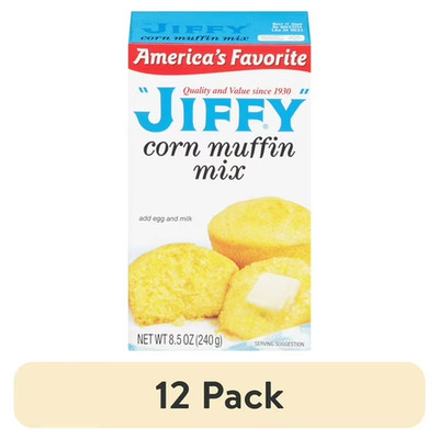 Jiffy Muffin Mix, Corn, 8.5 oz [12-Boxes]