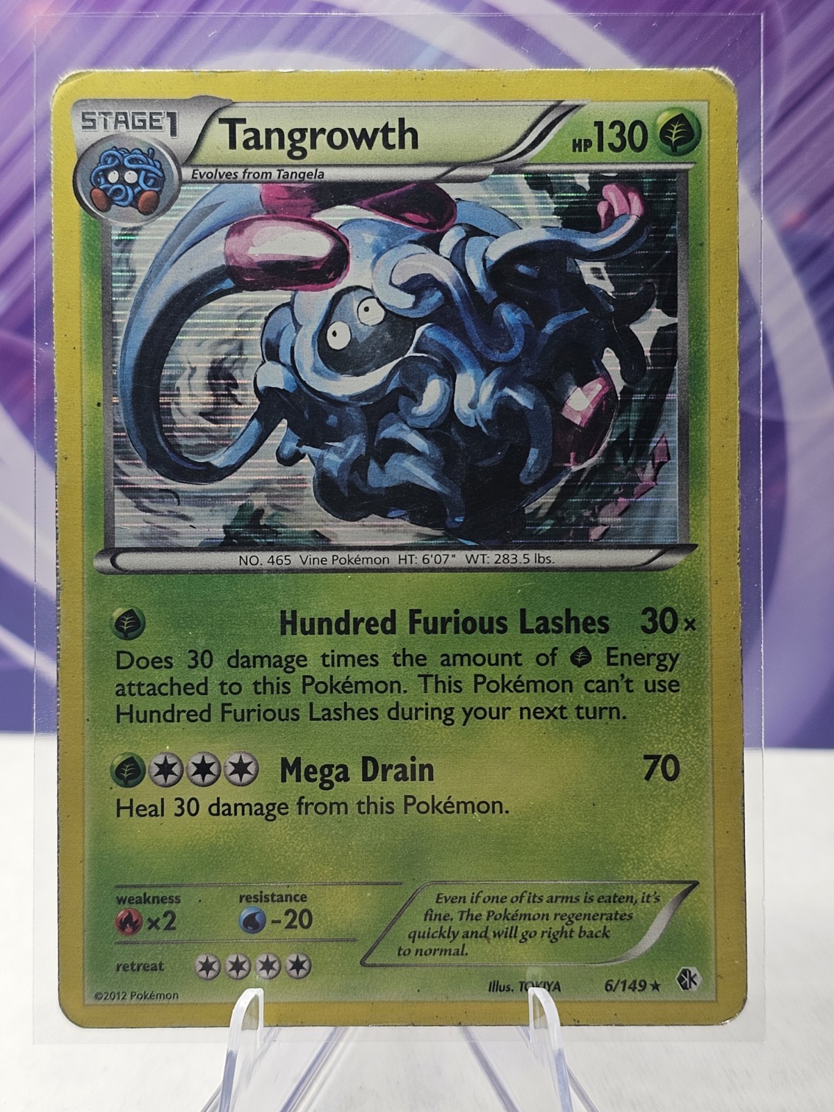 Pokémon Tangrowth 6/149 Holo Rare Boundaries Crossed Card