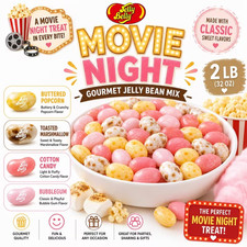 Jelly Belly Movie Night Mix Gummy Jellybeans - 2LB Bag - Gourmet Jellybeans Mix!