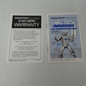 MOTU The Power Of He-Man (Intellivision) Cartridge, Manual, Insert, & Box