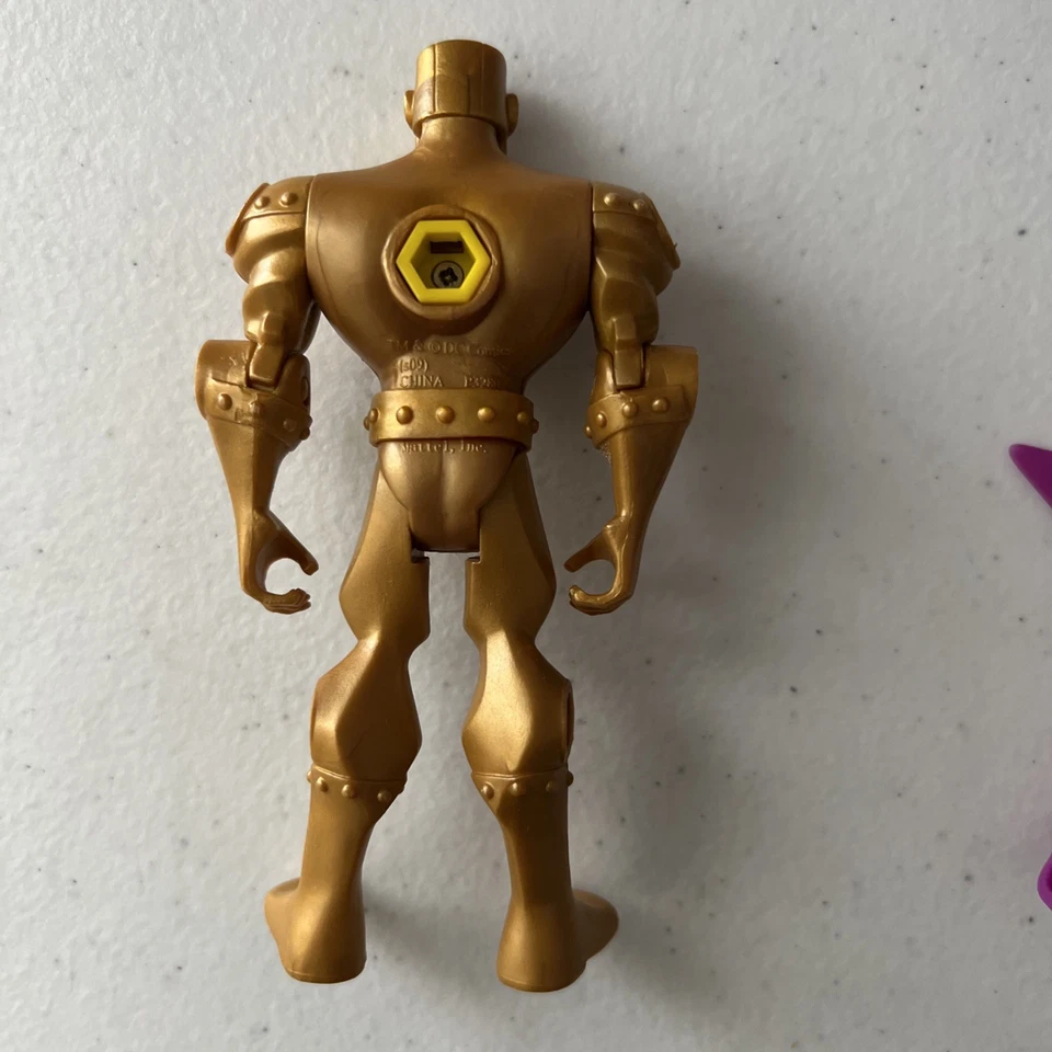 2009 Batman brave and the bold GOLD STARRO Complete animated metal men Mattel - Image 3 of 4