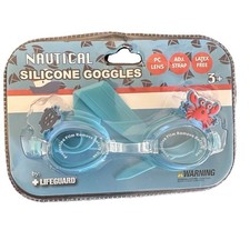 Nautical Silicone Goggles PC Lens Adjustable Strap Latex Free Kids Age 3