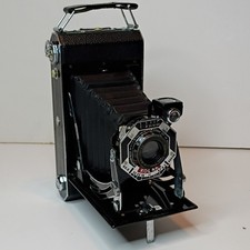 Kodak No. 1 85-3 Anastigmat Vintage Folding Camera Black with Case