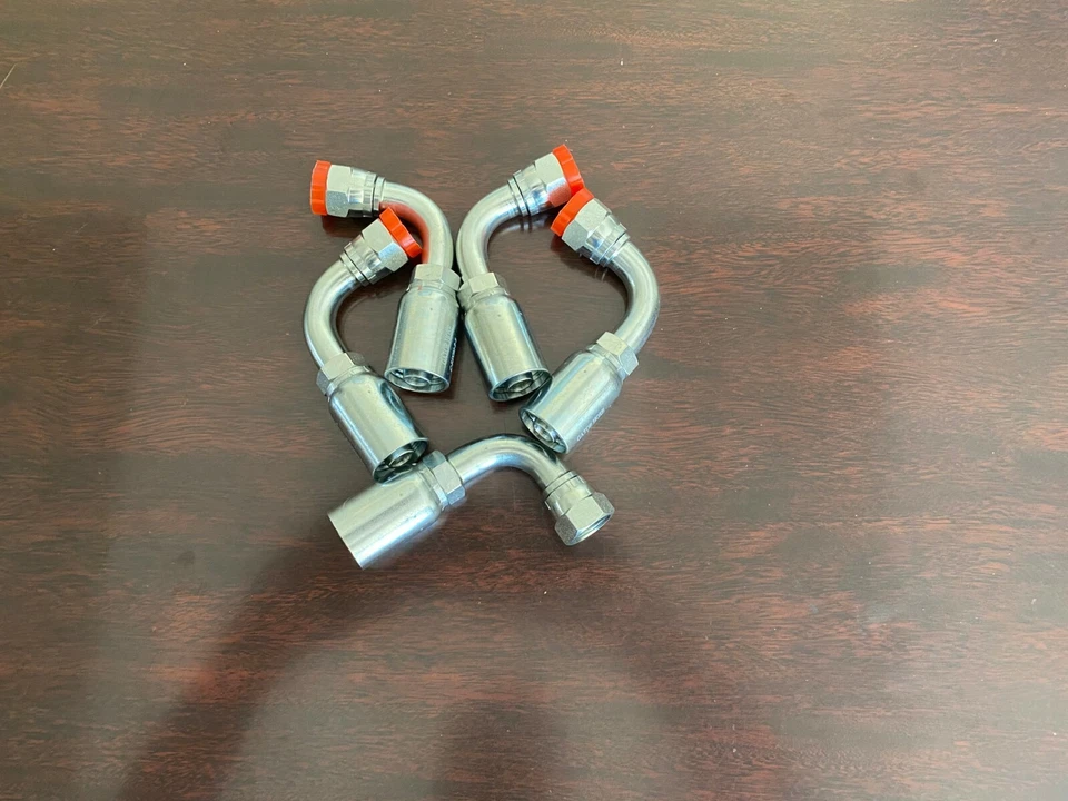 06U-666 FJX90-06-06 3/8" JIC Female 90 Degree Fitting for 3/8" Hydraulic Hos 5PK - Image 2 of 3