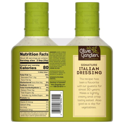 italian salad dressing nutrition Wish-Bone Light Italian Dressing, 16 fl oz