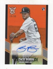 2021 TOPPS BIG LEAGUE AUTOGRAPH OPENING ACT ELECTRIC ORANGE ZACK BURDI 79/99