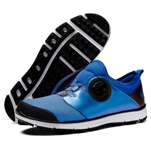 Herren Wasserdicht Golfschuhe Spikeless Turnschuhe Atmungsaktiv Golf Sportschuhe  - Bild 12 von 13