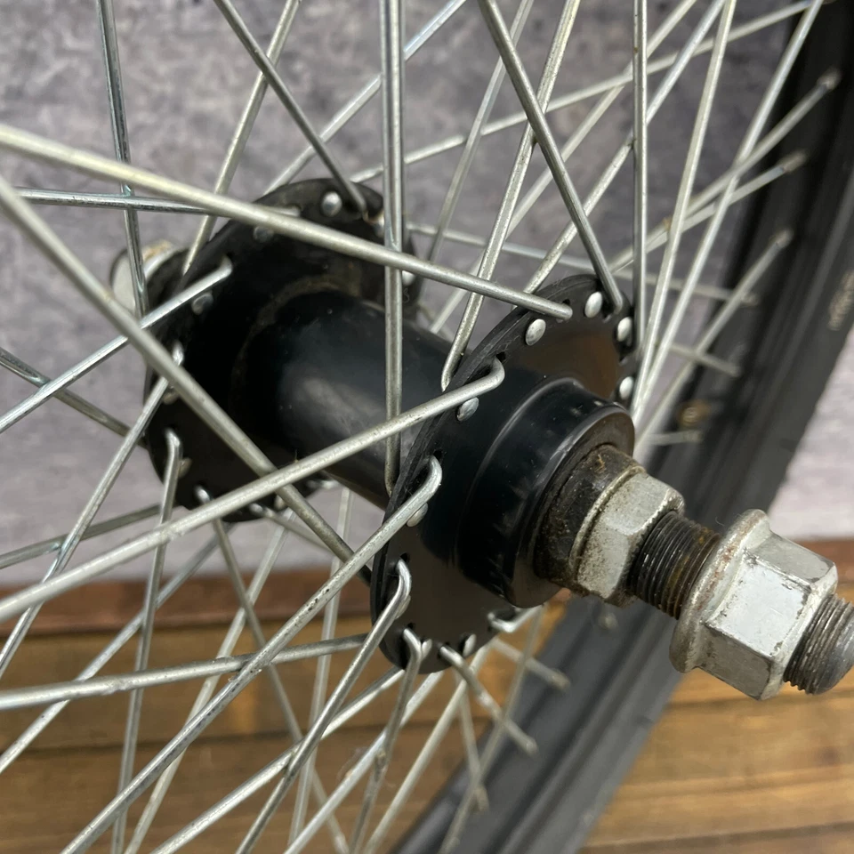 Rueda delantera BMX 14 mm 20" Hoffman Skidmark 48h Jalco SCF Freestyle 48 orificios llanta Foto 4 de 4