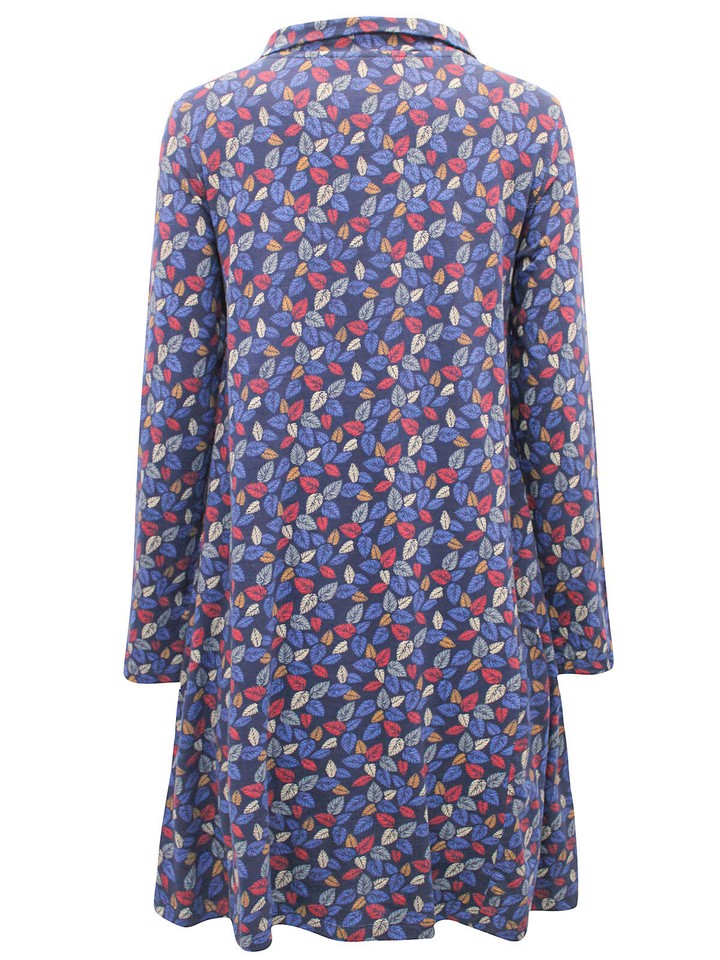 EX SEASALT Navy Inked Tulip Dark Night Wood Sedge Dress Sizes 8, 10, 18 RRP £75