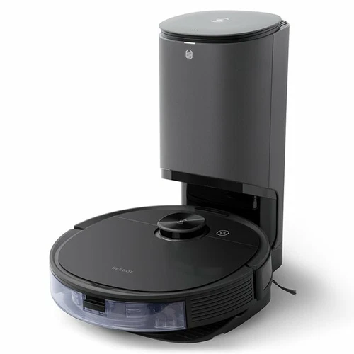 ECOVACS DEEBOOT N8 + مكنسة كهربائية روبوت الكل في واحد وممسحة ، محطة فارغة