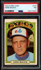 1972 TOPPS OPC O PEE CHEE BASEBALL #276 Gene Mauch PSA 7 NM Montreal Expos MG